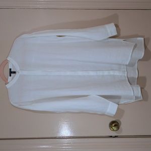 Eileen Fisher white handkerchief linen shirt, Size S, NWOT